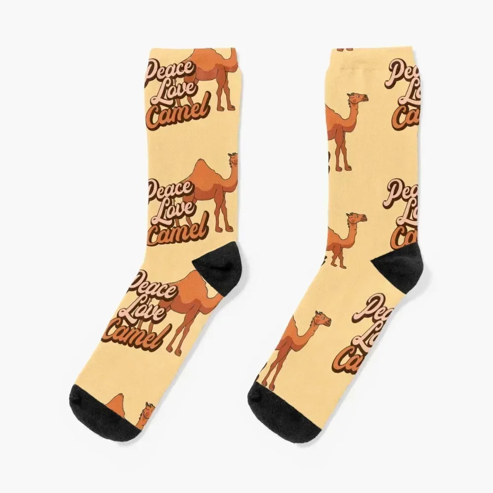 Peace Love Camel. Socks Stockings happy Socks For Men Women's