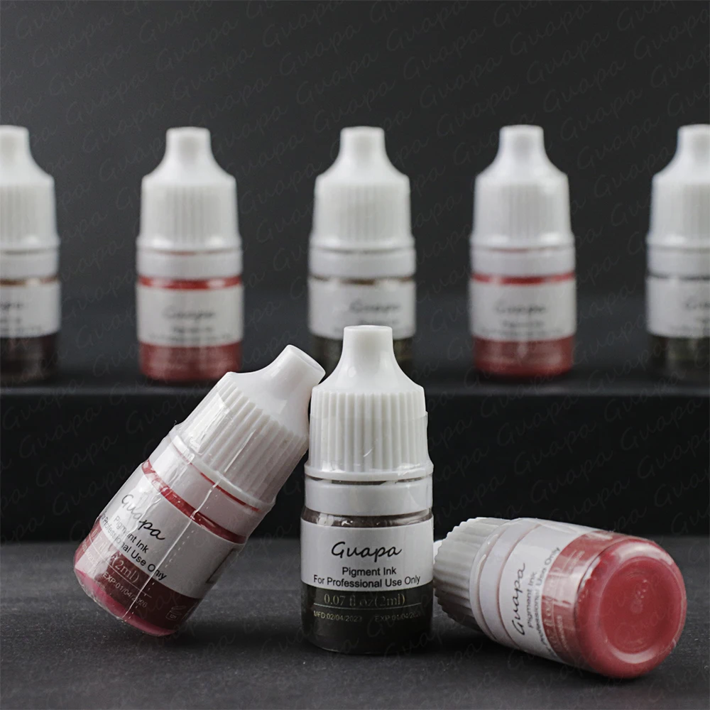 2 مللي/زجاجة ماكياج دائم آلة استخدام السائل Microblading الصباغ الطلاء الوشم الحبر الوشم العرض للحواجب كحل الشفاه