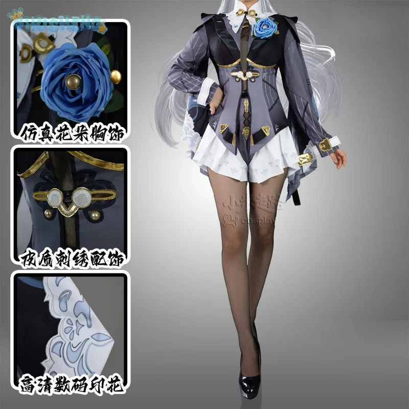 

Yixuan Game Zenless Zone Zero Косплей Две форма униформа костюм женский мужской Хэллоуин новое сексуальное платье аксессуар реквизит комплект S-XXXL