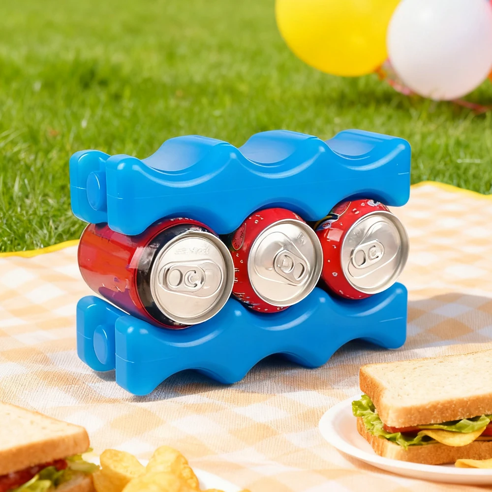 Eisbeutel für Kühler, isolierter, konturierter Gefrierfach, Aufbewahrung von Muttermilchflaschen, Lunchbox, langlebig, wiederverwendbar, Kühlpackung