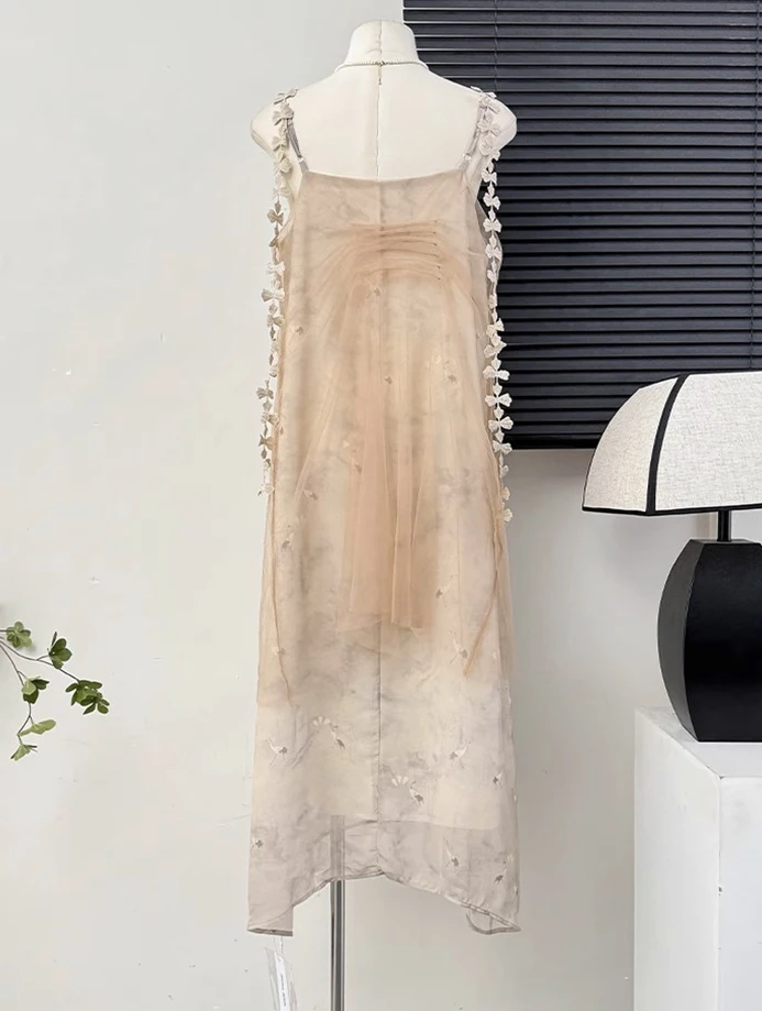 Abito ampio con farfalla stampata floreale vintage Abito da donna senza maniche con scollo a barchetta Abbigliamento elegante Lady Streetwear Abiti aderenti Chic