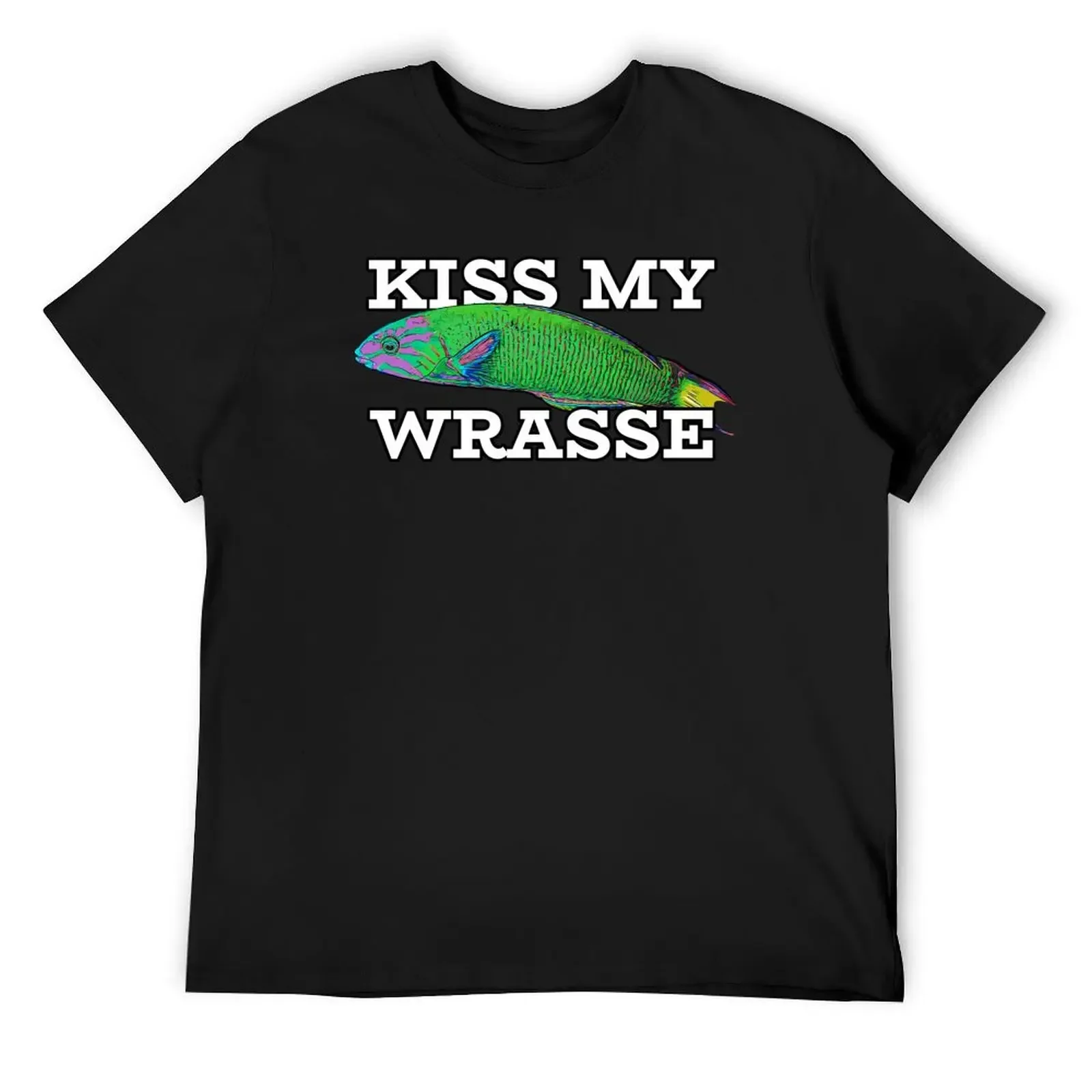 Kiss My Wrasse Lunare Wrasse Saltwater Aquarium Design T-Shirt customizeds korean fashion cute tops mens white t shirts