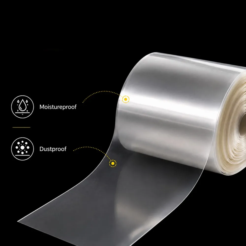 Transparent PVC Heat Shrink Tube 18650 Battery Pack Insulated Protection Film Wrap Lithium Case Cable Sleeve Width30mm~300mm