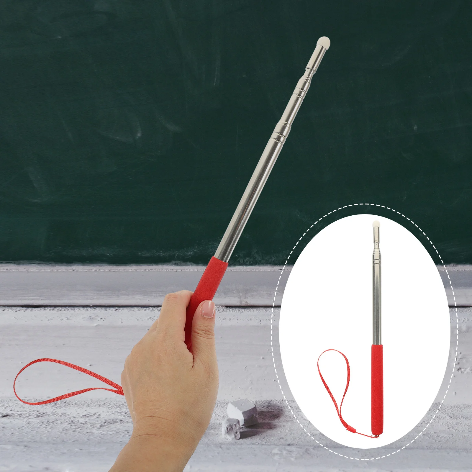 

Whiteboards Telescopic Retractable Pen Hand Extendable Teaching Red Teachers Presenter Classroom