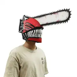 Anime Chainsaw Man Cosplay Mask Denji Pochita Mask Soft Latex Halloween Fancy Dress Party Costume Masks Props Adult One size