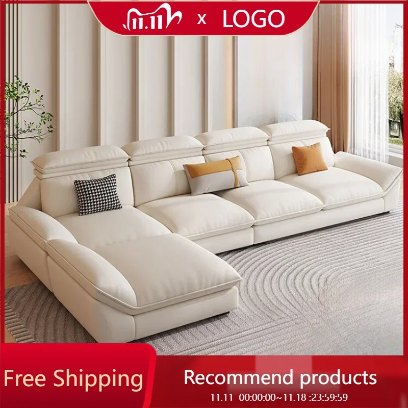 

Cozy Tech Cloth Living Room Sofas Wood Kawaii Chaise Recliner SofasFrench Cream Wind Divani Da Soggiorno Home Furniture