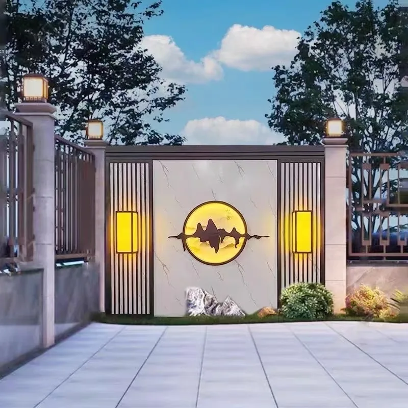 custom.Feng Shui Curtain Wall- Flowing Feature Landscape, Courtyard, Clubhouse & Lobby