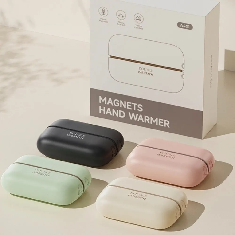 

Dual-Palm Hand Warmers 2 in 1 Magnetic Fast Heating Pocket Warm Hand Treasure Adjustable 3 Temperature Settings One Button Start