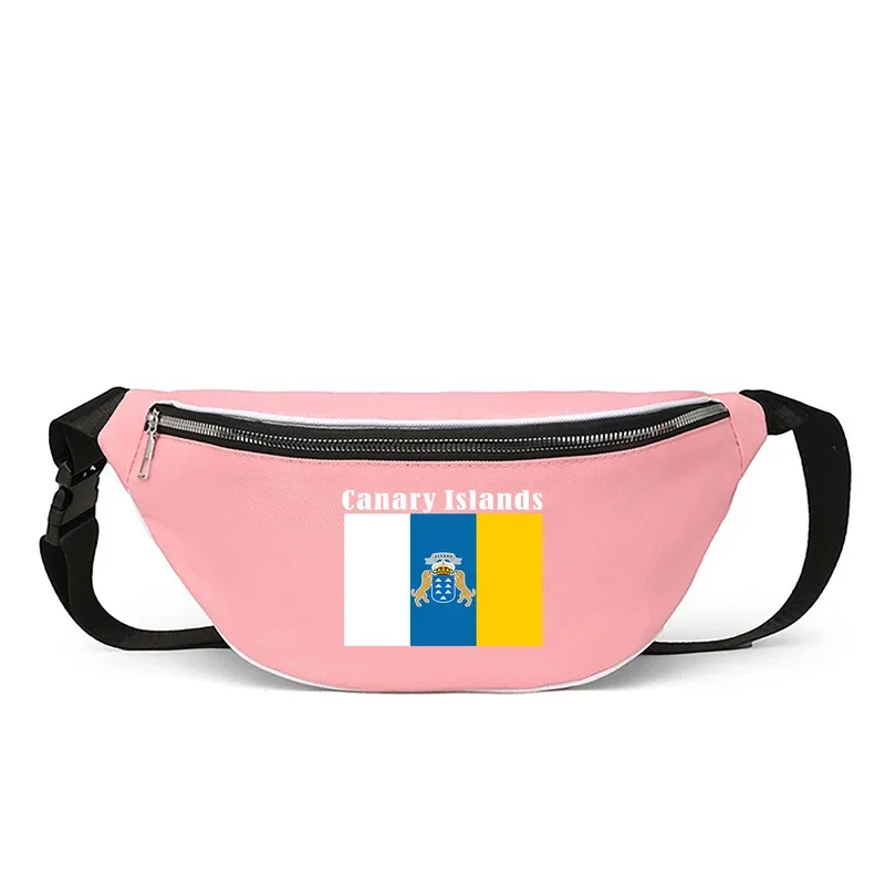 Canary Islands เอวกระเป๋า Crossbody กระเป๋าไหล่กระเป๋ากระเป๋าแฟชั่น Casual Sport Back Pack สนับสนุนไอคอนรูปภาพที่กําหนดเอง YB-169