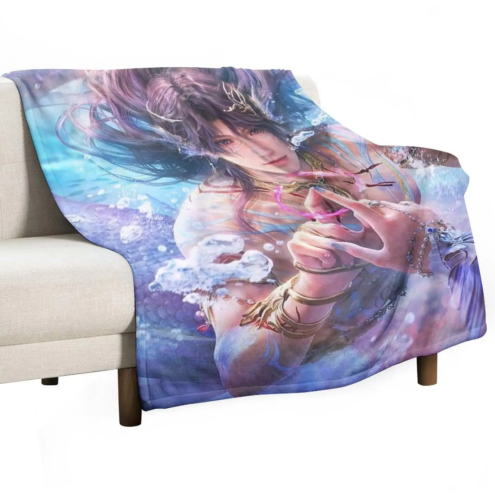 بطانية فانيلا مريحة لشخصية اللعبة الساحرة لسرير الأريكة والأريكة، بطانية خفيفة الوزن للحب والمساحة العميقة لغرفة المعيشة والقيلولة والنوم #6