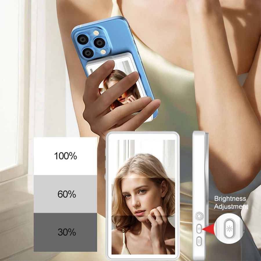 Telefon Selfie Minitor Bildschirm Magnetische Rückseite Kamera Monitor Bluetooth Fernbedienung für iPhone Android Selfie Vlog Live Stream