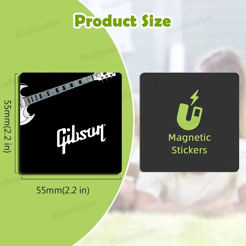 G-Gibson Music Magnets Personalized Fridge Magnets Custom Magnets for Kitchen Whiteboard Home Decoration Office Gift