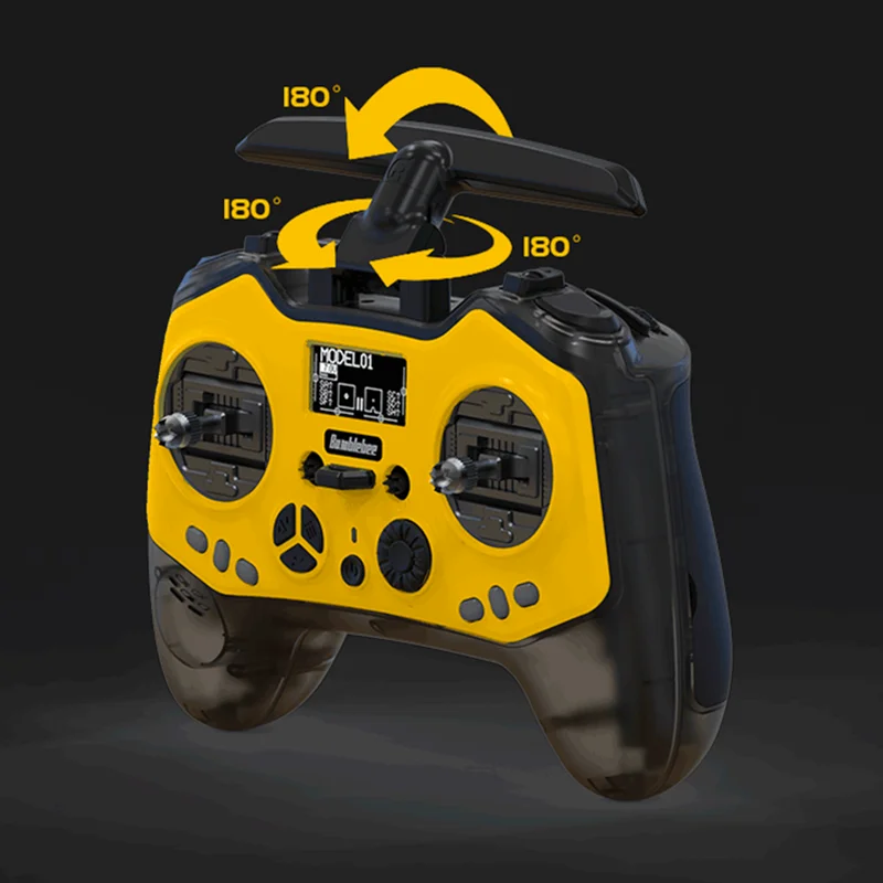 Jumper Bum-blebee 2.4GHz Radio Controller 1000mW ExpressLRS ELRS Module OLED Screen Hall Sensor Gimbals EdgeTX-Built-in Metal