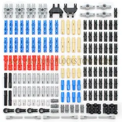 174PCS High-Tech Technology Axle Pin Connector Accessory Mechanical DIY Bricks Building Blocks Parts Compatible Toys