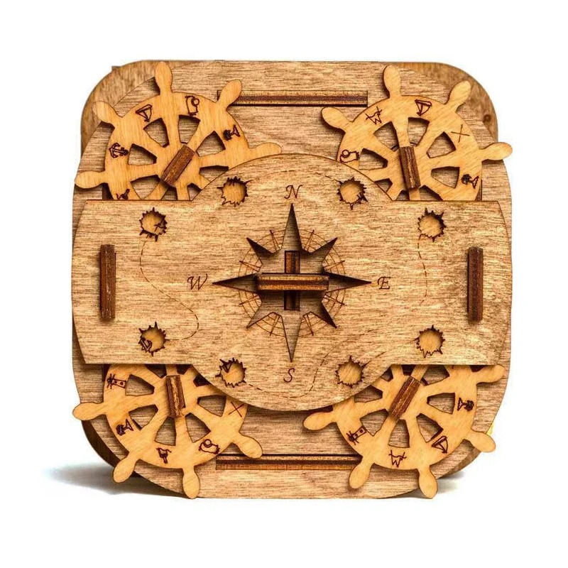 3D Puzzle Box Para Adultos, IQ Game Nível 10, Quebra-cabeça De Madeira, Alta Dificuldade