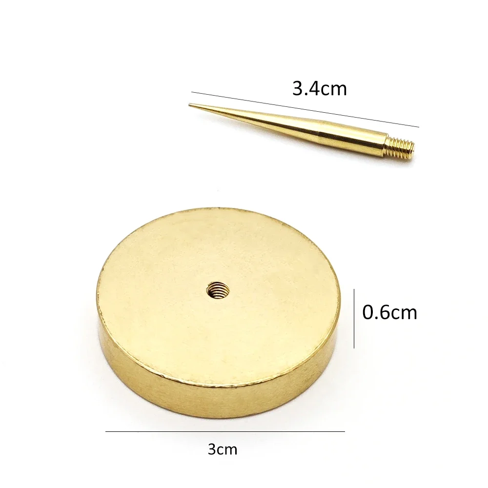 Brass Balance Holder Tack Tool Practical Repair For Watch Adjust Beat Round Base Wear Resistance Copper Needle Accessory Stand