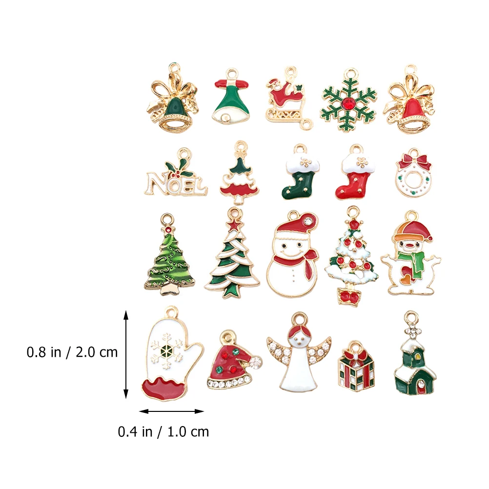 

20pcs Dripping Christmas Phone Christmas Elements Alloy Diy Jewelry Accessory Phone Pendant Cosplay Party Dance Pendant