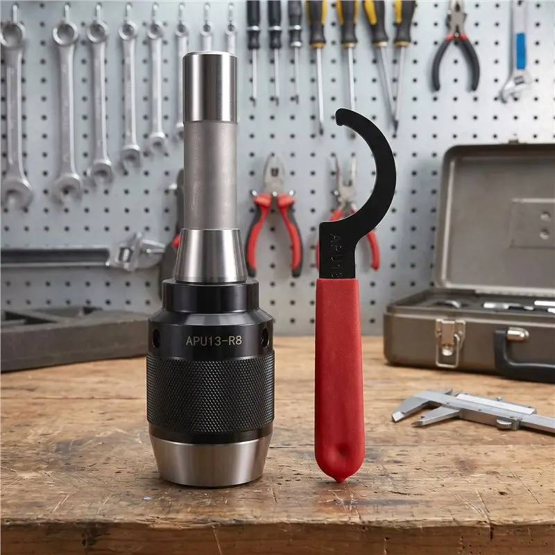 AB66-Integrated Drilling Chuck R8 Drill Chuck Handle Mohs Cone Handle R8 Mohs Cone Handle