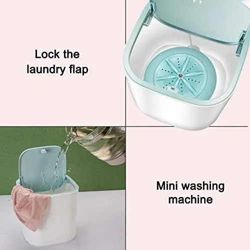 Portable Turbo Washing Machine USB Small-scale Cleaning Machine Lazy Panties Necktie  Washing Machine
