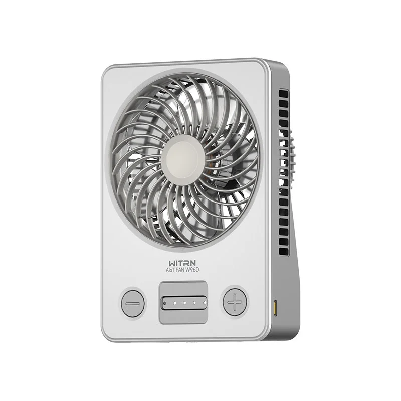 WITRN W96D Intelligent Handheld Small Fan Portable with Desktop Charging Natural Wind 21700 Battery Not Included