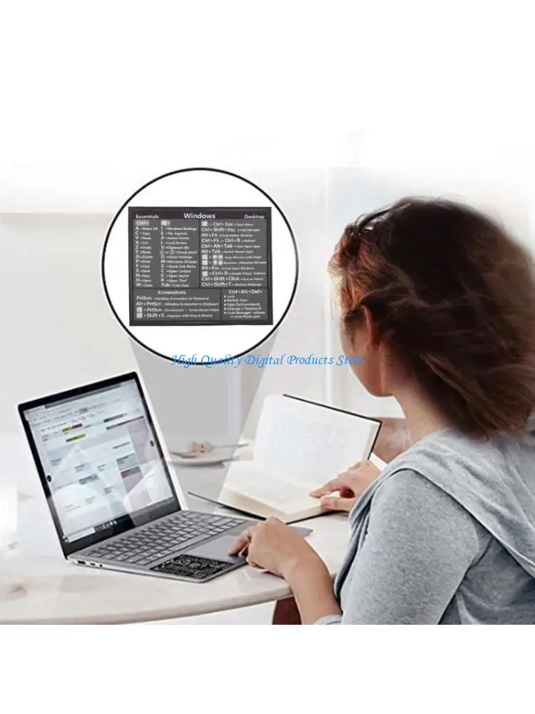 U2JE 1PC PC Referência referência Teclado adesivo adesivo para o laptop PC janela