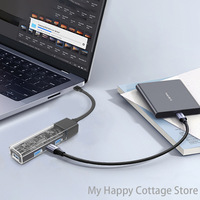 TC122 4 in 1 USB HUB Type C Dual 4K HDMI USB C 3.0 5Gbps PD100W Computer Office Accessories  For Tablet laptop Monitor