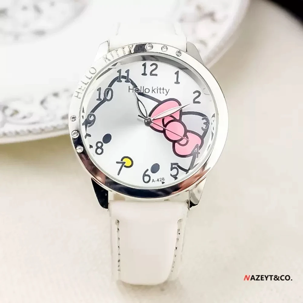 Mickey Children's Fashion Student Watch Quartz Watch Cartoon Cute Dial PU Leather Fashion Strap Children's Student Watch Gift - view 6