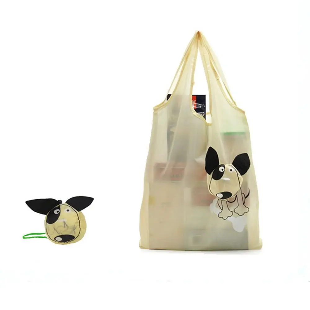 Nylon With Hanging Buckle Tote Bag Eco Bag Travel Shoulder Bag Foldable Shopping Bag Storage Bags Cartoon Shopping Bags