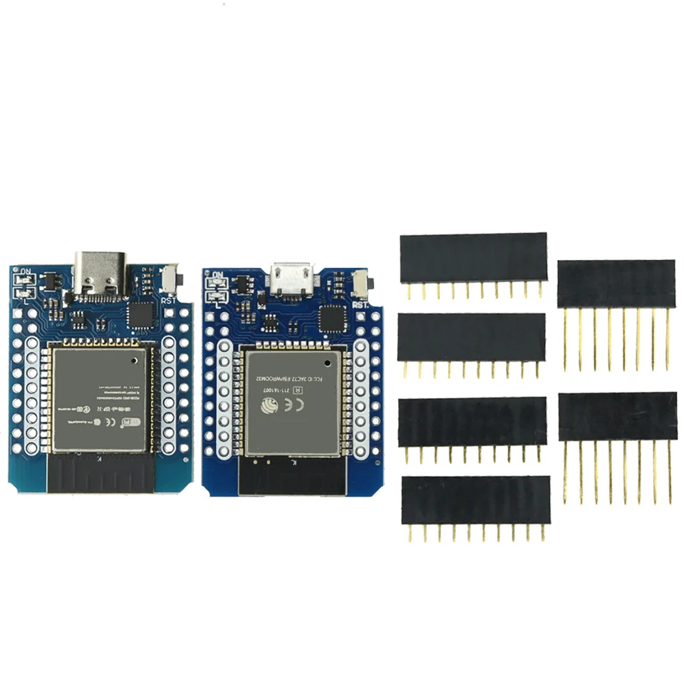 D1 MINI ESP8266 ESP32 ESP-32S WIFI Bluetooth-compatible CP2104 CH9102 Development Board Module For Wemos Arduino With Pins 
