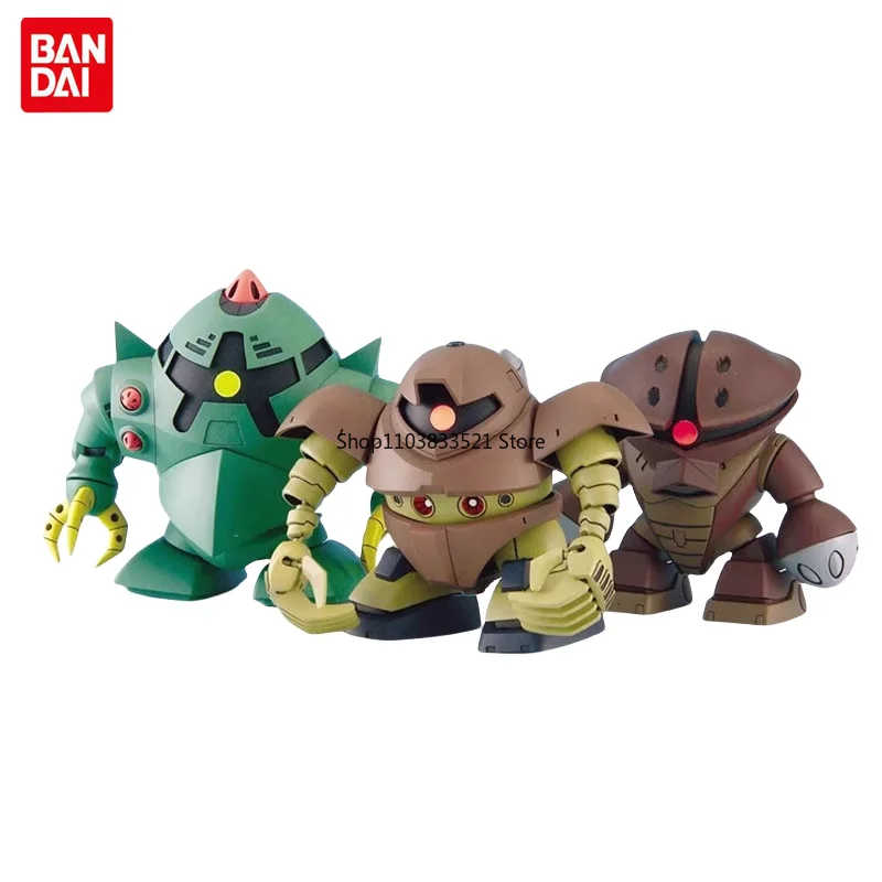 

BANDAI Original GUNDAM BB SENSHI ZGMF ZAKU SERIES SET Z'Gok Acguy MS Trio Mini Action Figure Assemble Model