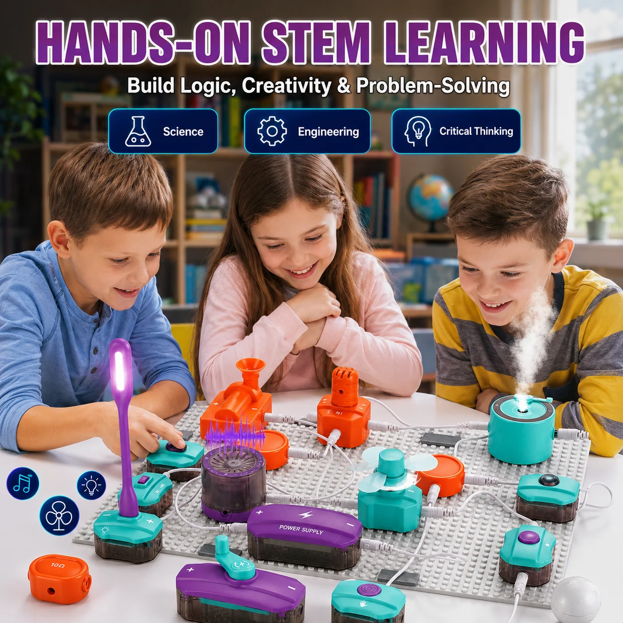 電子ブロック STEM回路キット DIY科学実験 教育玩具  - Electronic Building Blocks Stem Kit のレビューと価格