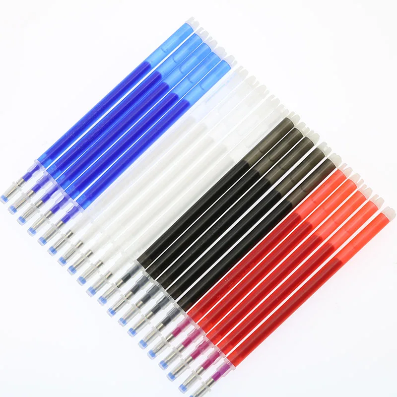 5pc Erasable Ink Refill High Temperature Pen for PU Leather Patchwork Fabric Sewing Tool Disappeared Cloth Pen Marker