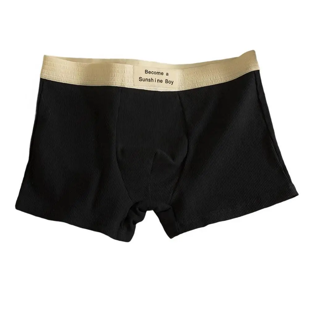 Comfortable Daily Wear XL 2XL Cotton Boxer Briefs Breathable Trunks 93 Cotton Fabric Classic Theme Comfort Fit