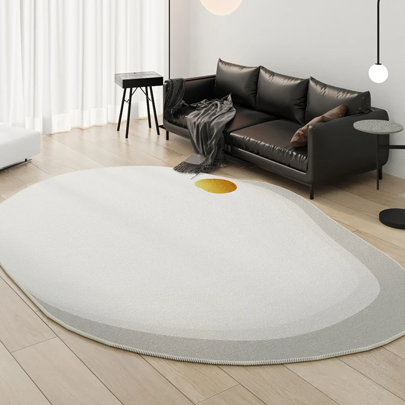 Irregular Light Luxury Advanced Living Room Rug Japanese Simple Bedroom Rug Home Decoration Sofa Coffee Table Mat Entry Door Mat