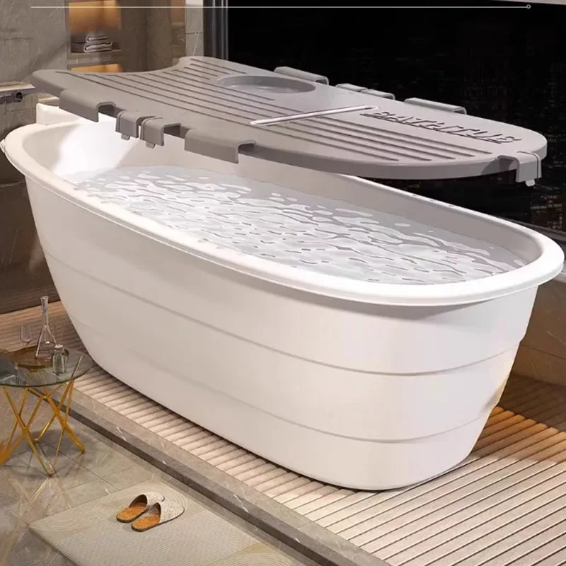 Foldable Large Bathroom Bathtubs Plastic White Strong Bucket Folding Bathtub Bath Adults Baignoire Pliable Adulltes Furniture