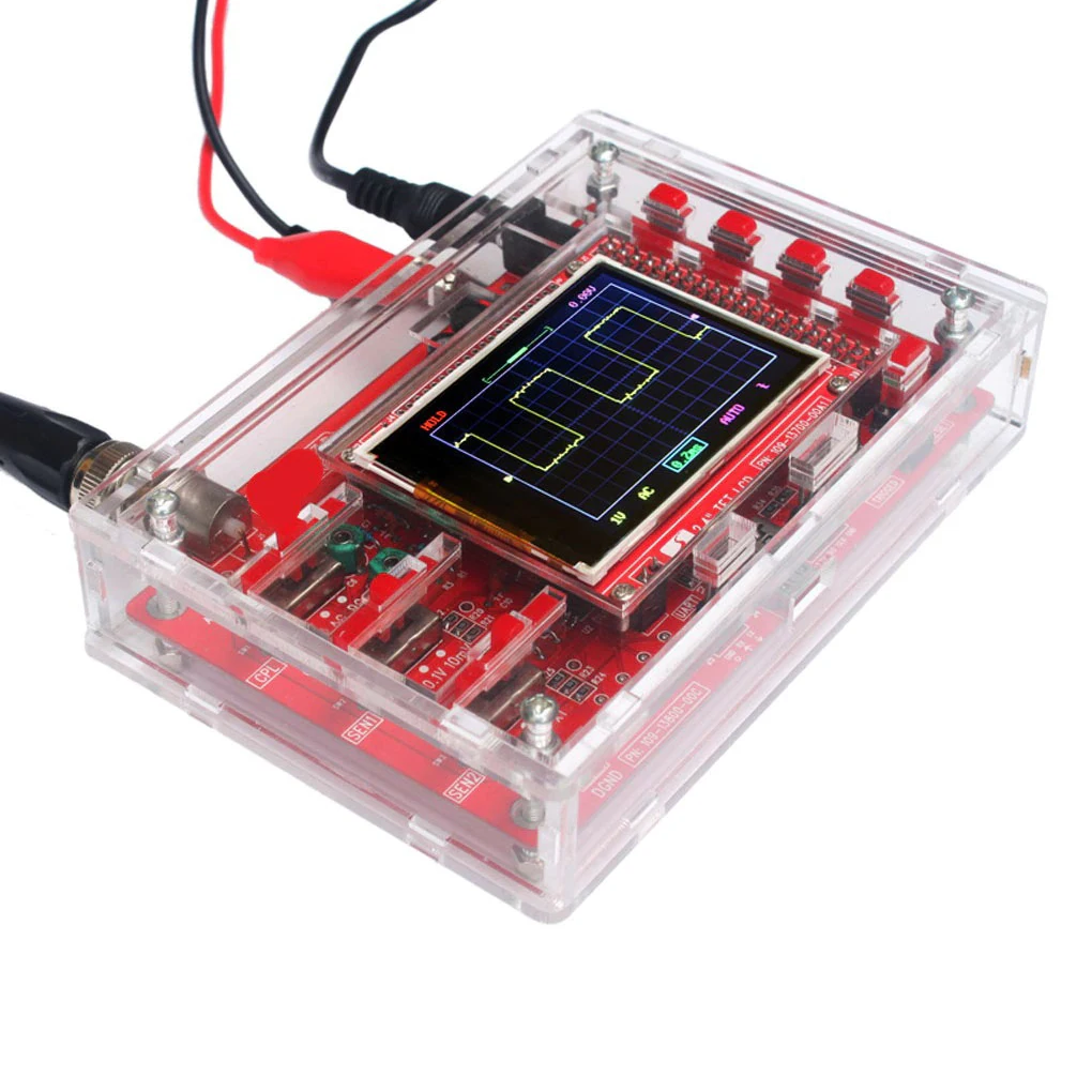 3 Modes Digital Display Oscilloscope Square Waveform 1Msa/s 200Khz 2.4-inch Generator Develop Board Measuring Device