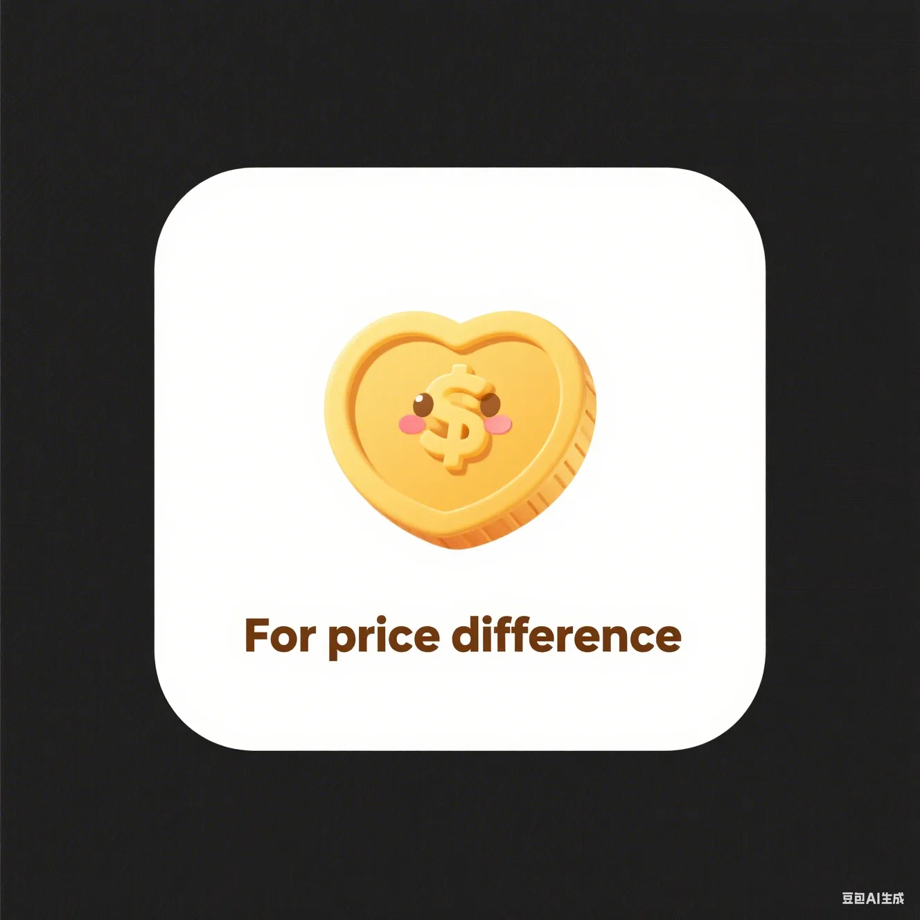 Pay additional postage/price difference