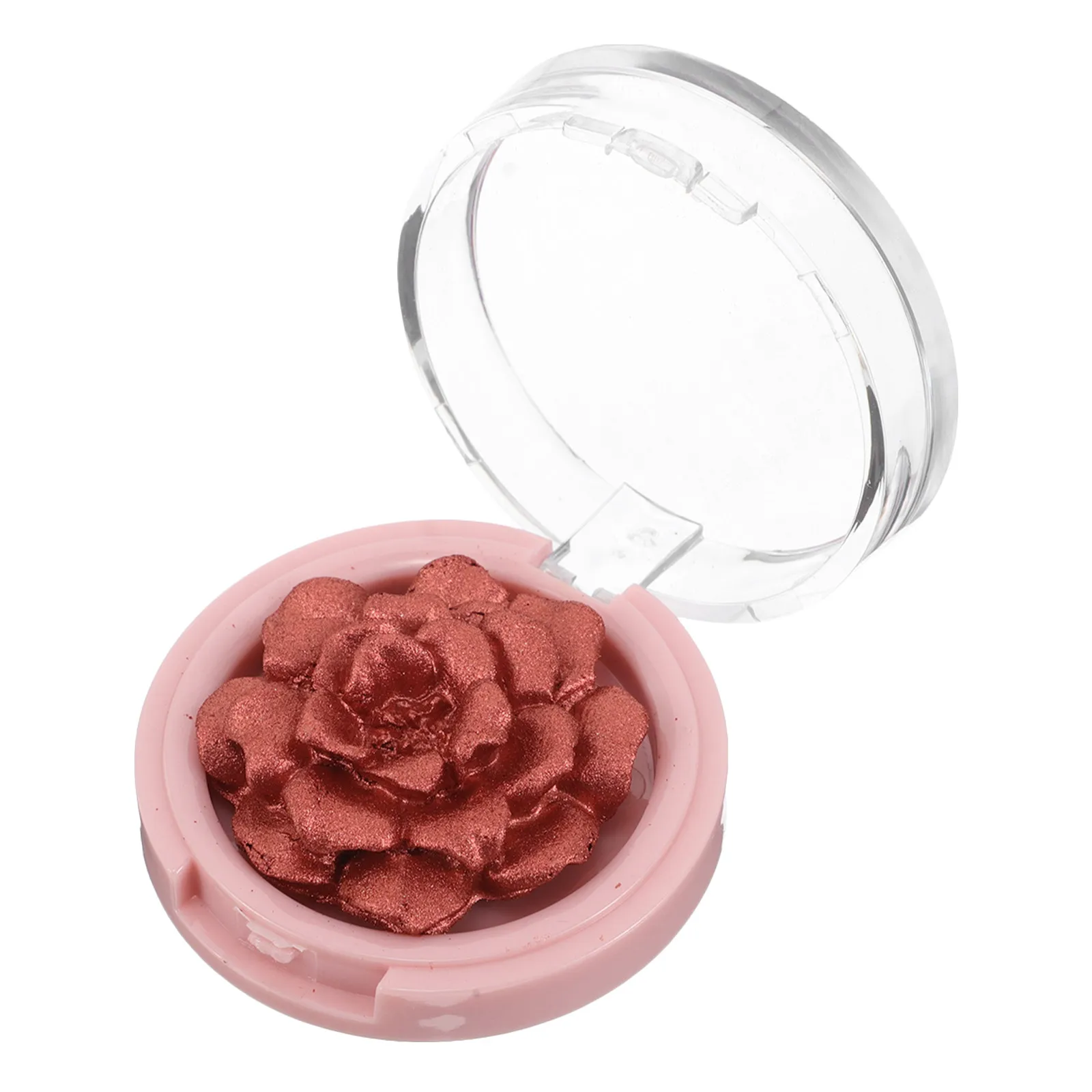3D Carved Rose Shaped Highlighter Powder Face Cheeks Eyes Highlight Radiant Glow Sculpted Contour Skinfriendly