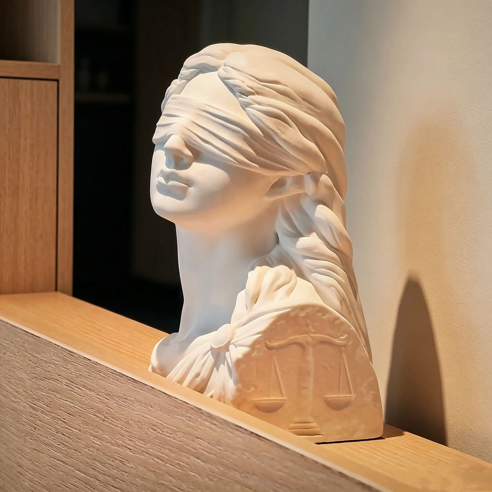 Goddess of Justice Themis Art Plaster Sculpture High-End Bookshelf Decorative Commercial Ornament Gift Quality Crafted