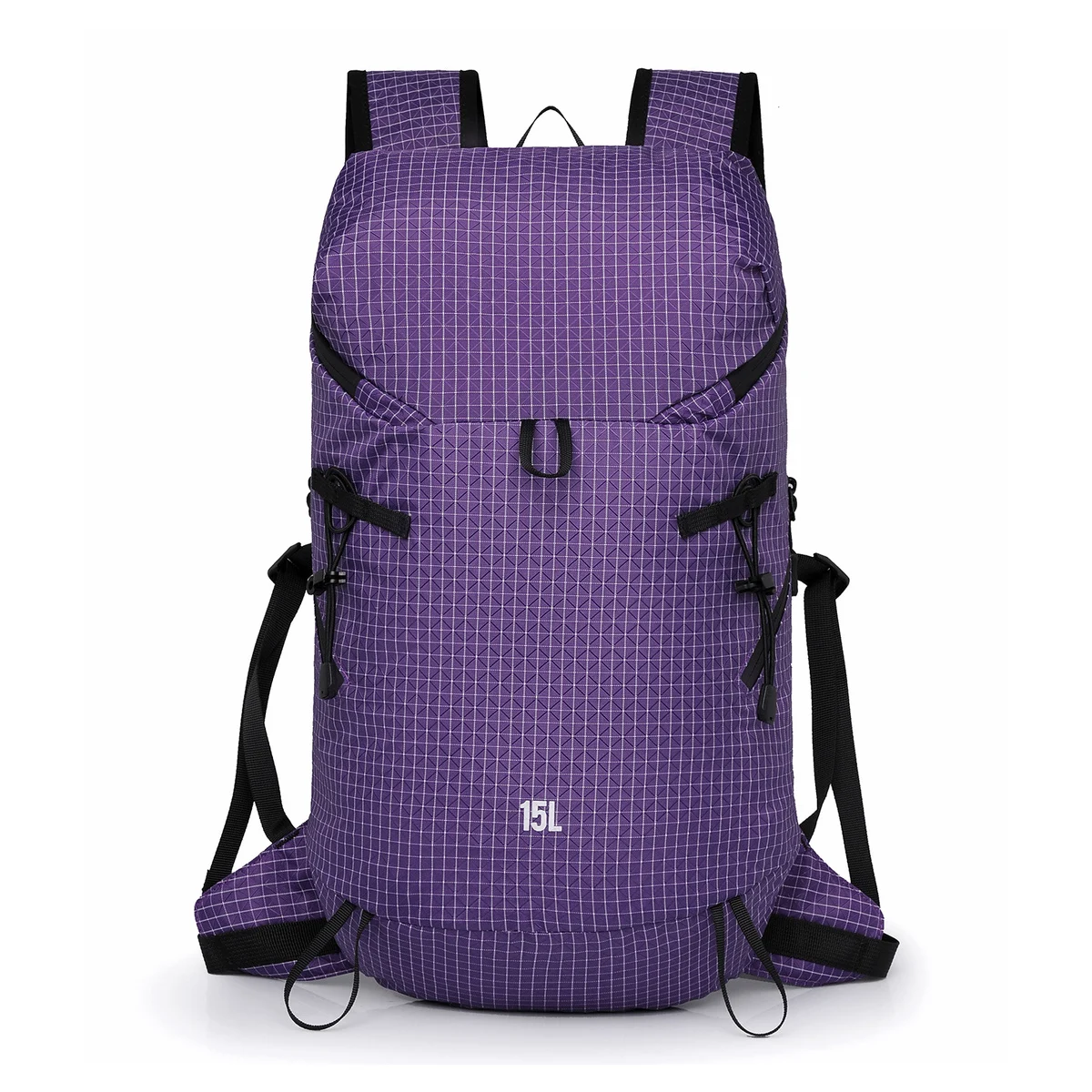 15L Lightweight Nylon Hiking Backpack Hydration Sleeve and Exterior Attachment Points for Work Commute and Everyday Travel