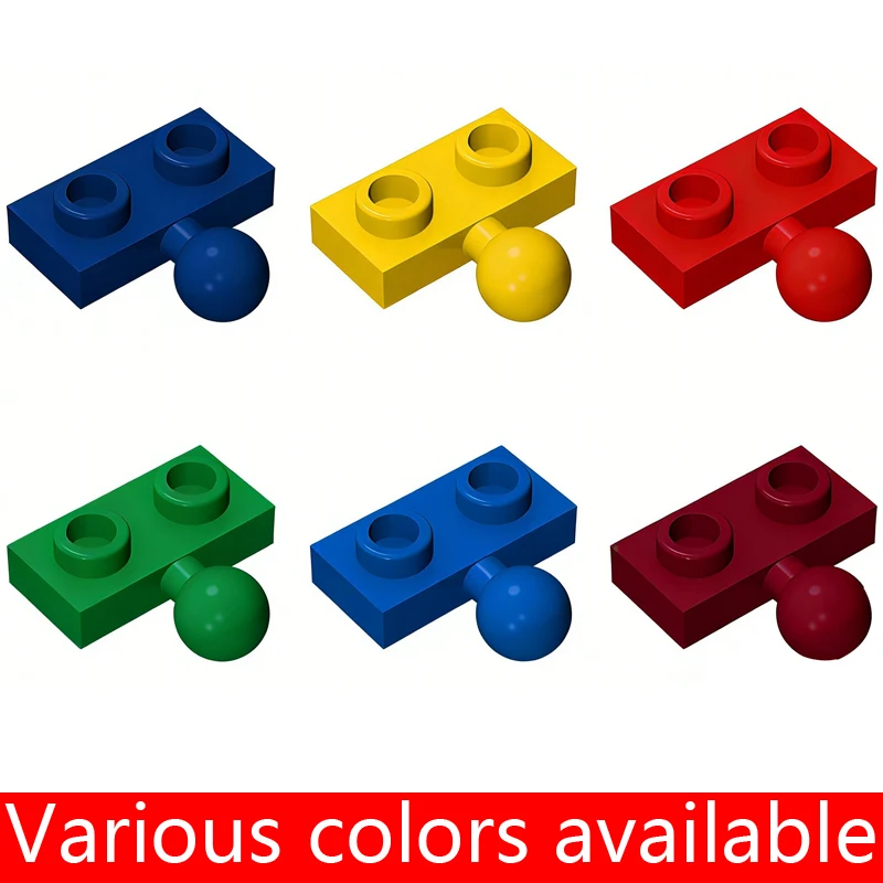 

20pcs MOC Parts 14417 Plate Modified 1 x 2 with Tow Ball on Side Compatible Bricks Kid Toy Gift DIY Building Blocks Particle