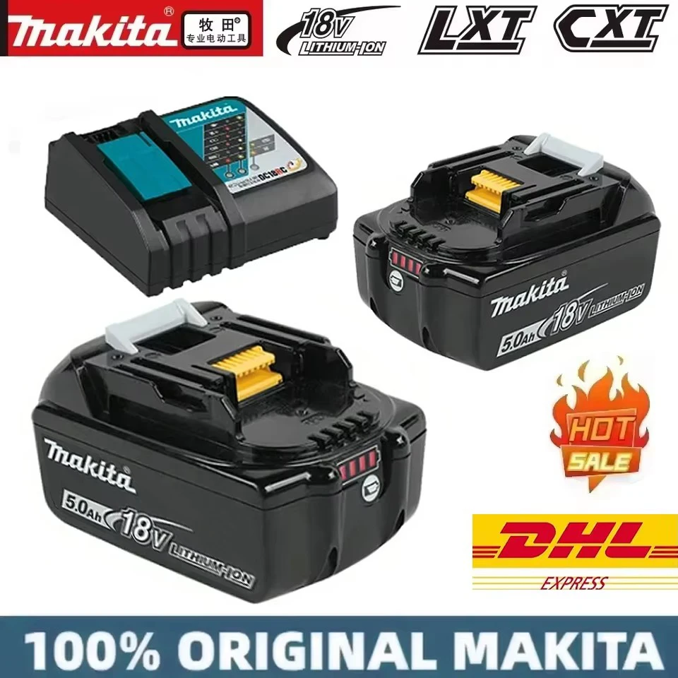 

100% original Makita 18V 6AH/5AH/3AH rechargeable tool battery,durable and long-lasting,replacement power supply lithium battery