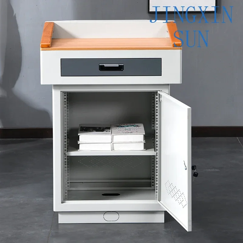 Multimedia Steel Lecture Table Multifunctional Small Lecture Table