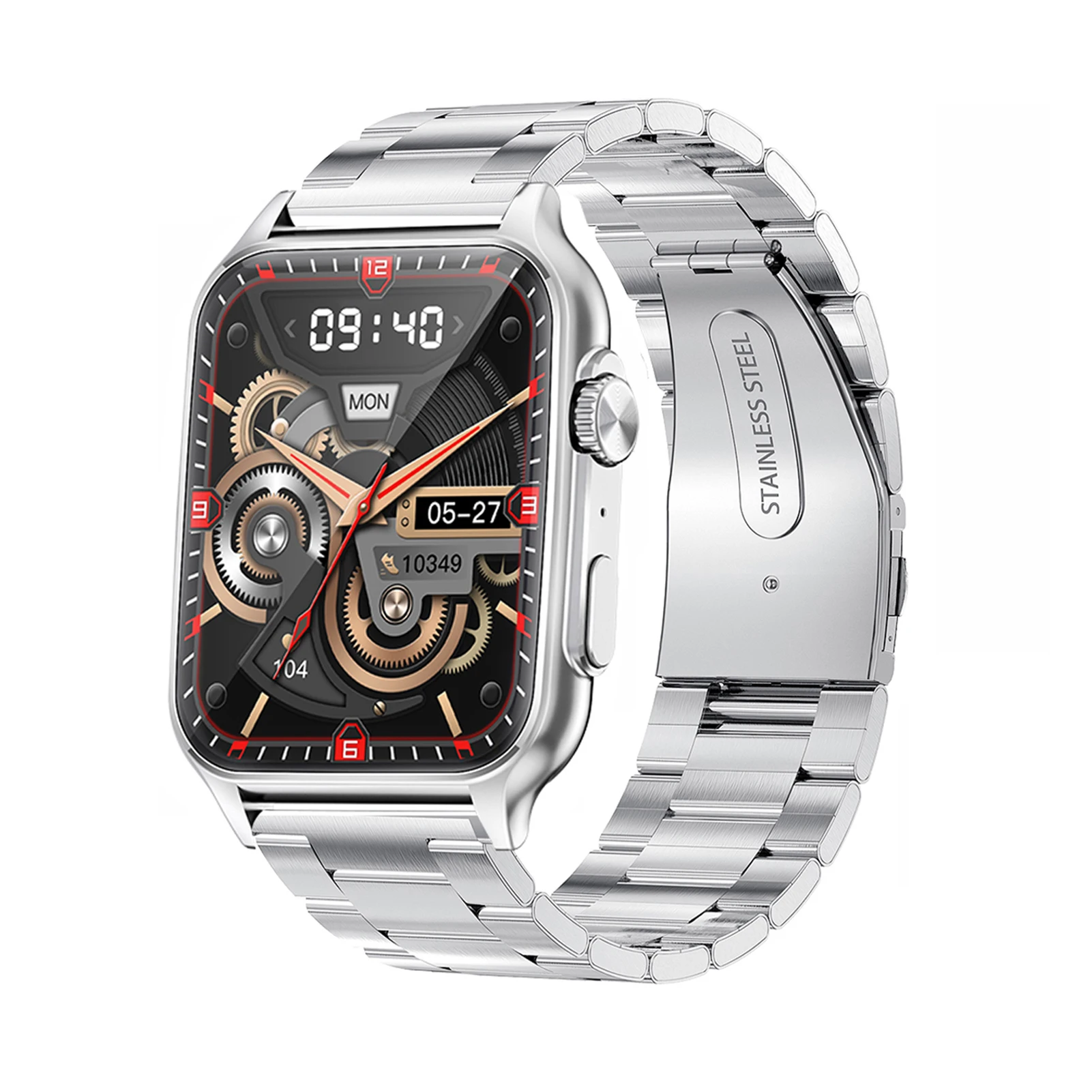 

Smart Watch 1.96inch Full-screen Touch Health Monitoring IP67 Waterproof BT Call Multi-sport Modes Smartwatch for Men Women