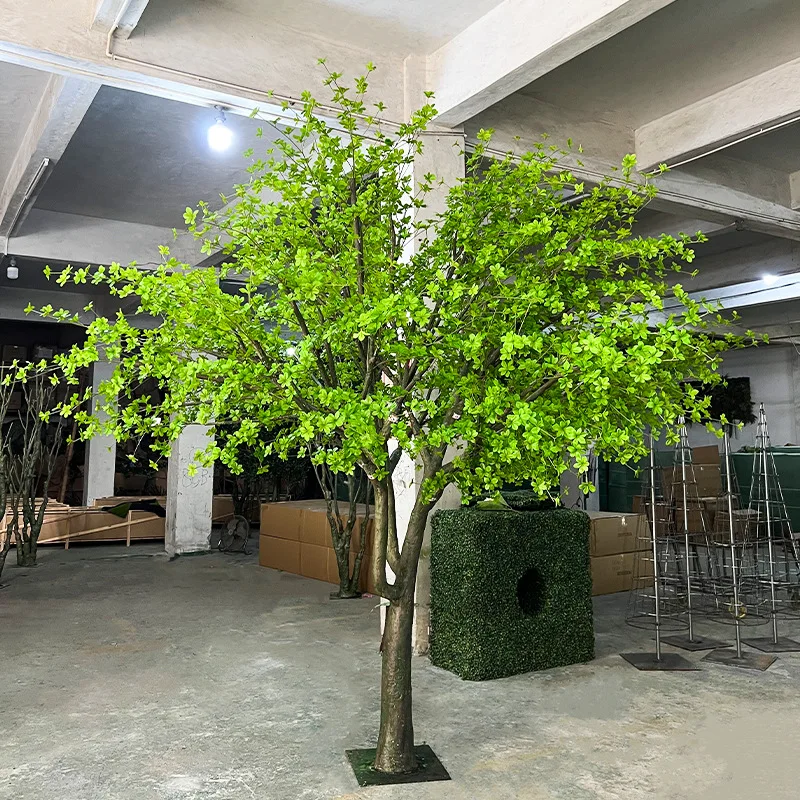 Wind simulation plant simulation hanging bell tree large simulation green plant home potted decoration