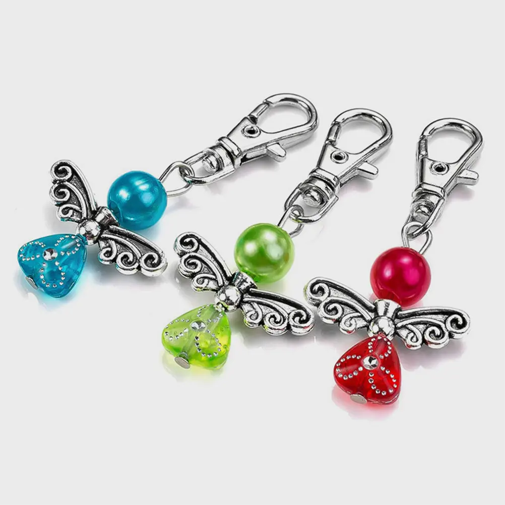 

50 шт. брелоков в форме ангела с гальваническим покрытием, яркие цвета, креативные аксессуары для ключей, для подарков своими руками, на свадьбу, день рождения, годовщину, сувениры