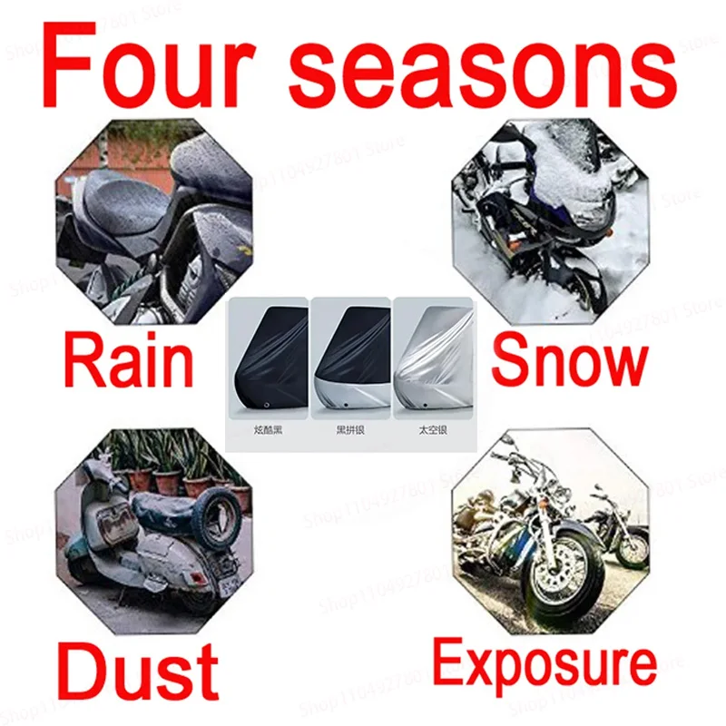 Чехол для мотоцикла Honda Gl1800 Goldwing Versys 1000 Vn800, универсальный уличный УФ-защита, пылезащитный чехол для скутера, водонепроницаемый