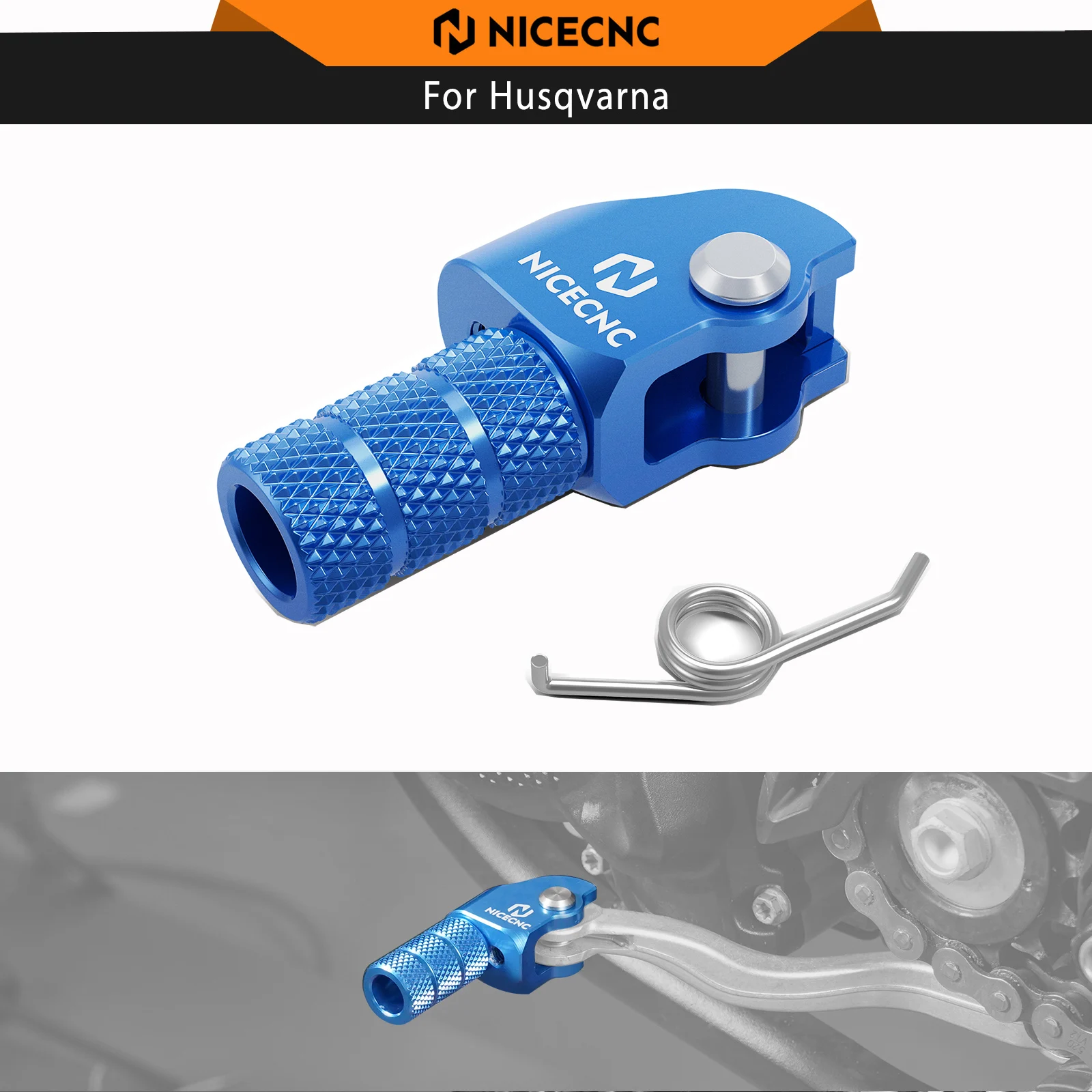 

NICECNC Adjustable Gear Shift Lever Tip For Husqvarna TE300 TE250 TE300i TE250i FE350 FE450 FE501 FE250 TX300 TC125 2017-2024