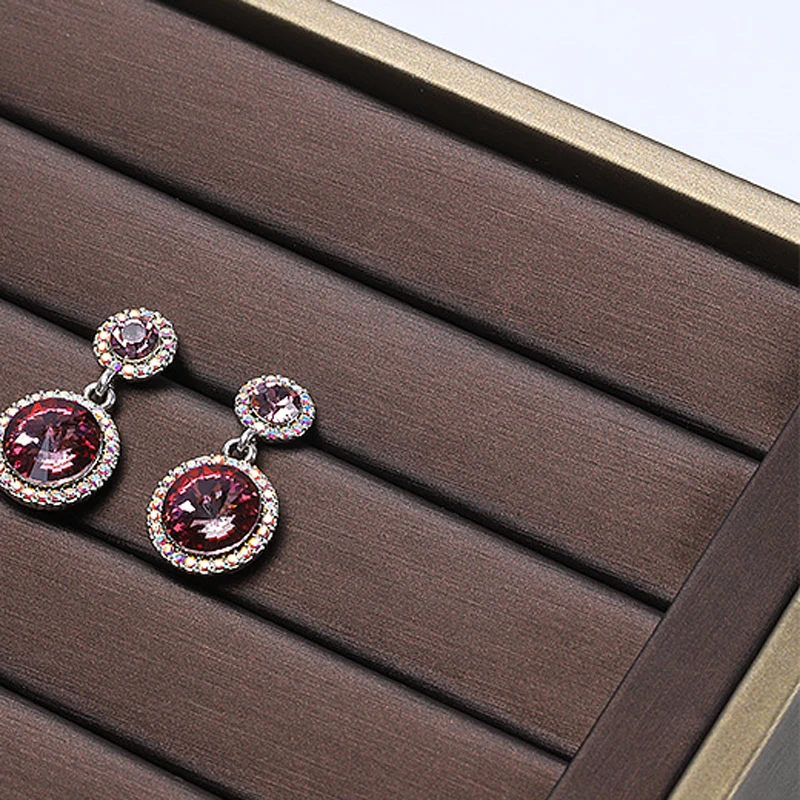 Вертикальная бархатная подставка для ювелирных изделий-большой регулируемый органайзер для сережек и ожерелья и колец для магазина, домашний туалетный столик