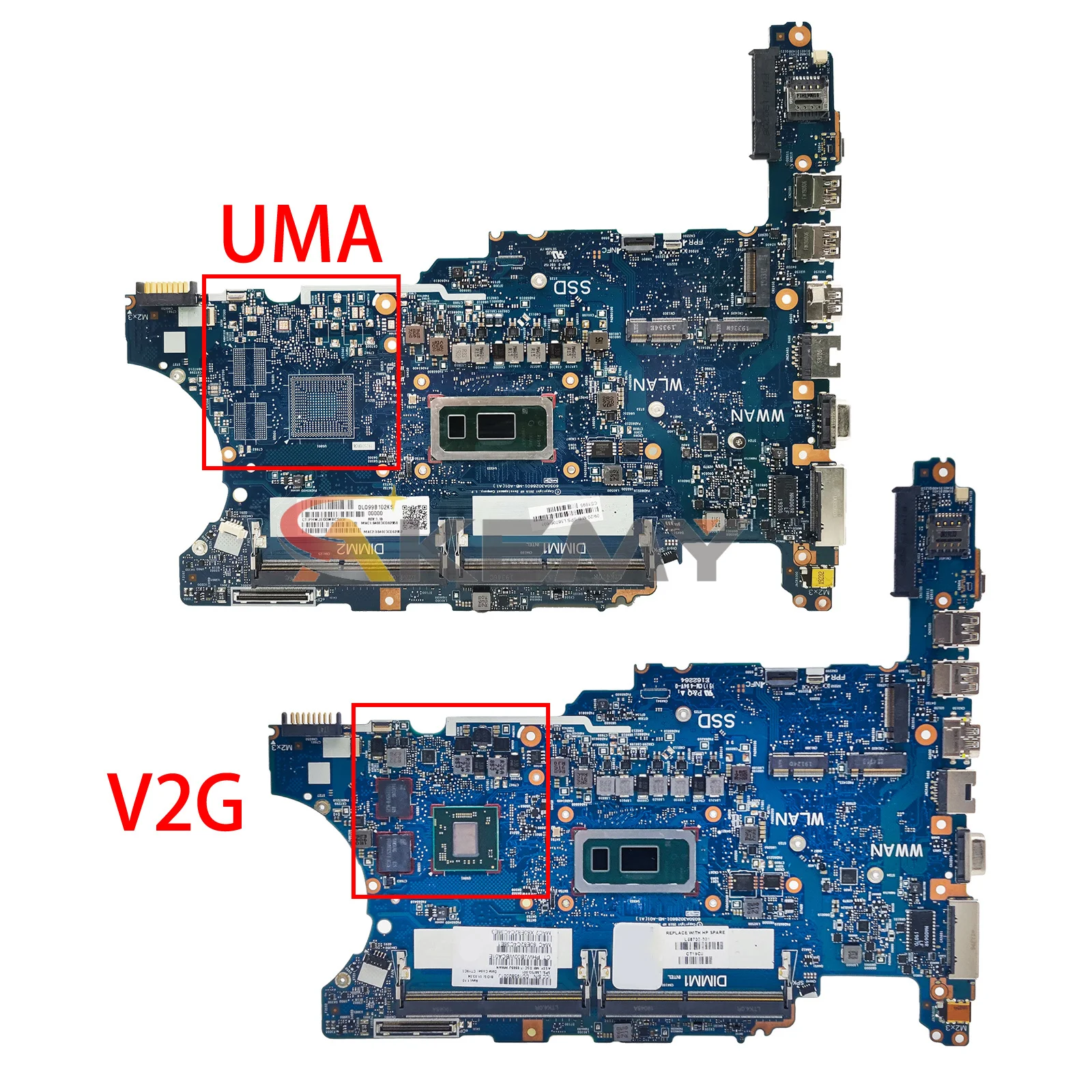 AKEMY 6050A3028601 Laptop Mainboard For HP 640 G5 L58708-601 L58706-001 Notebook Motherboard CPU i5 i7 8th Gen 100％ Tested